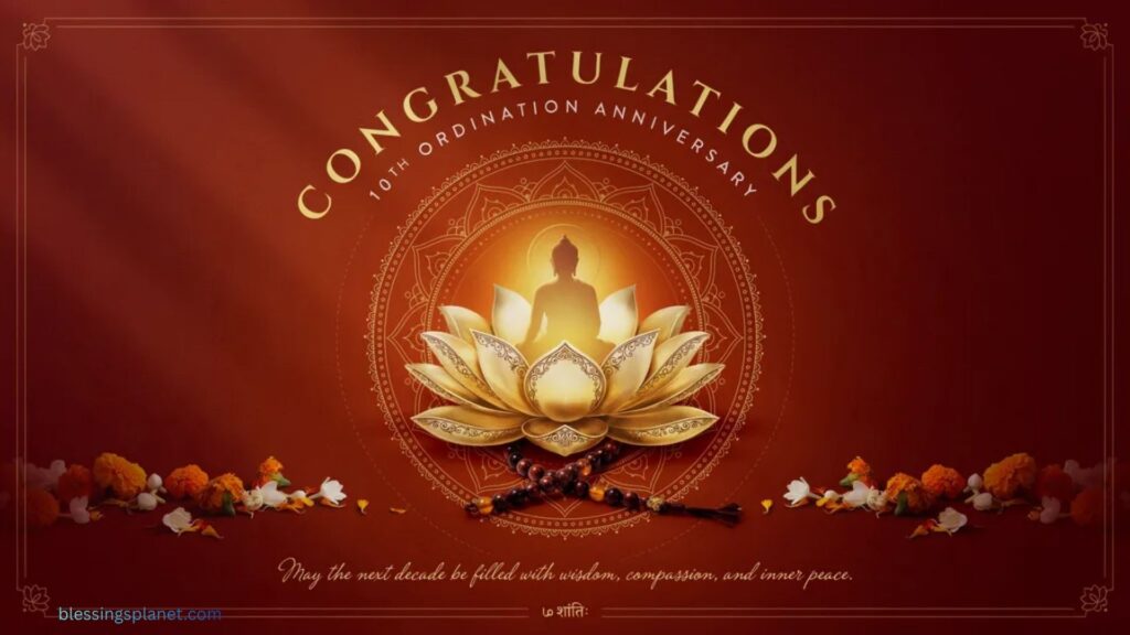 10th Ordination Anniversary Wishes