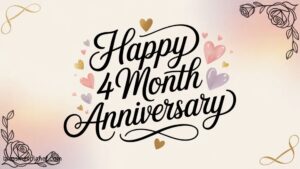 305+ Love Romantic 4 Month Anniversary Wishes In 2026