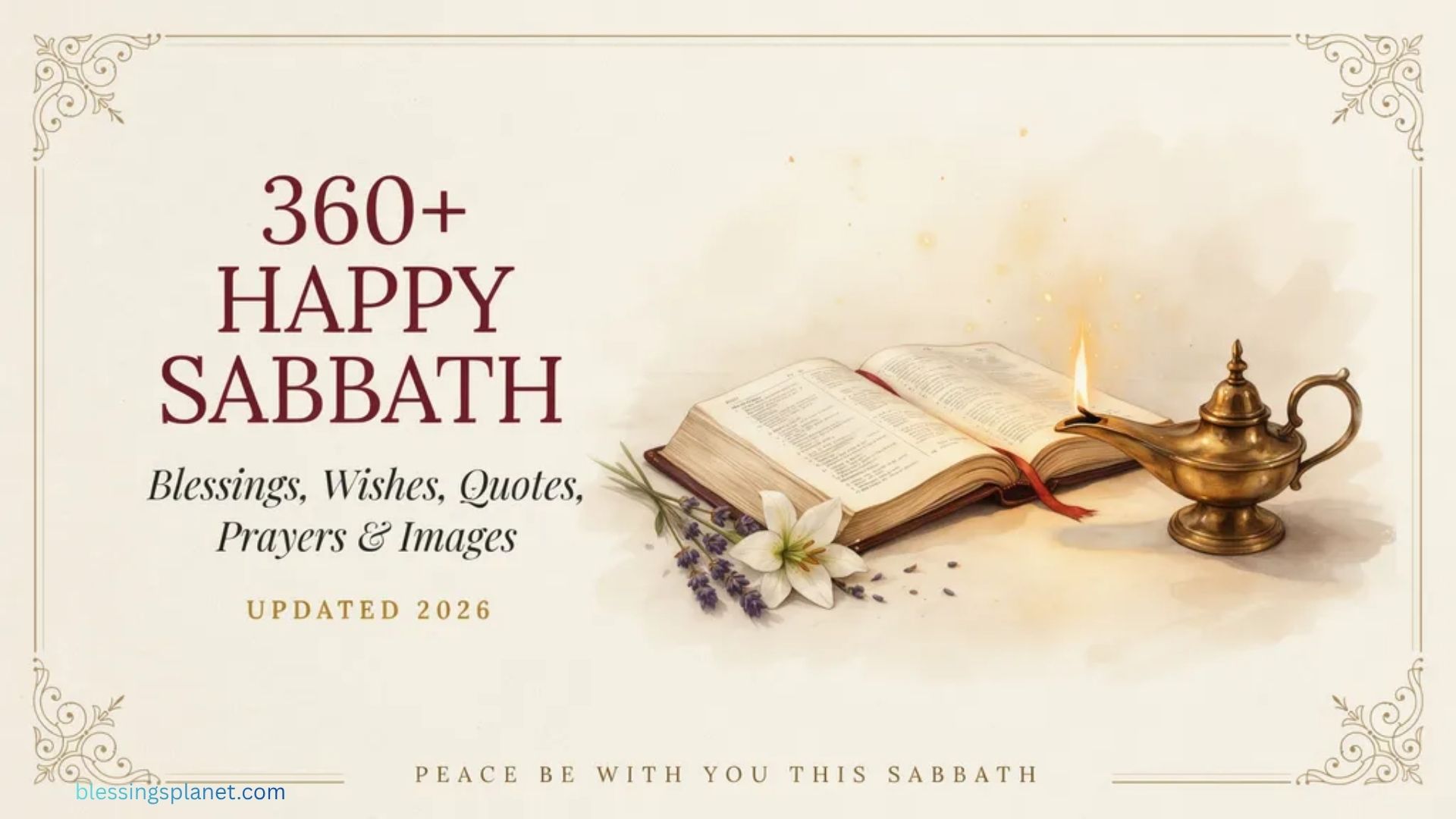 360+ Happy Sabbath Blessings, Wishes, Quotes, Prayers & Images (Updated 2026)