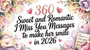 360 Sweet And Romantic I Miss You Message To Make Her Smile In 2026
