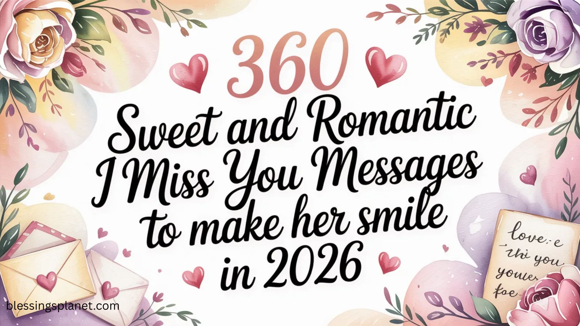 360 Sweet And Romantic I Miss You Message To Make Her Smile In 2026