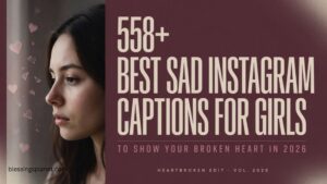 558+ Best Sad Instagram Captions for Girls to Show Your Broken Heart In 2026