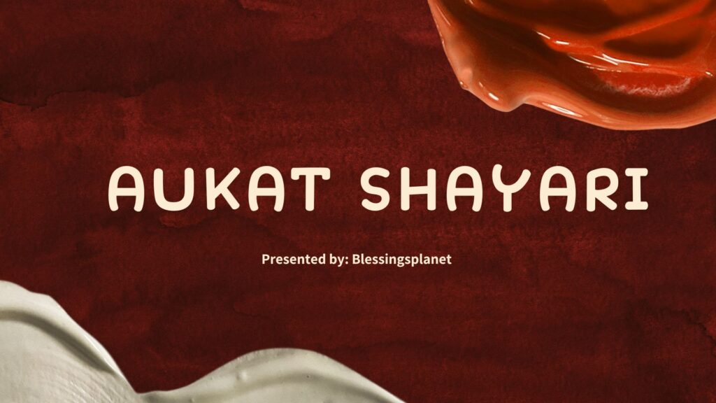 Aukat Shayari