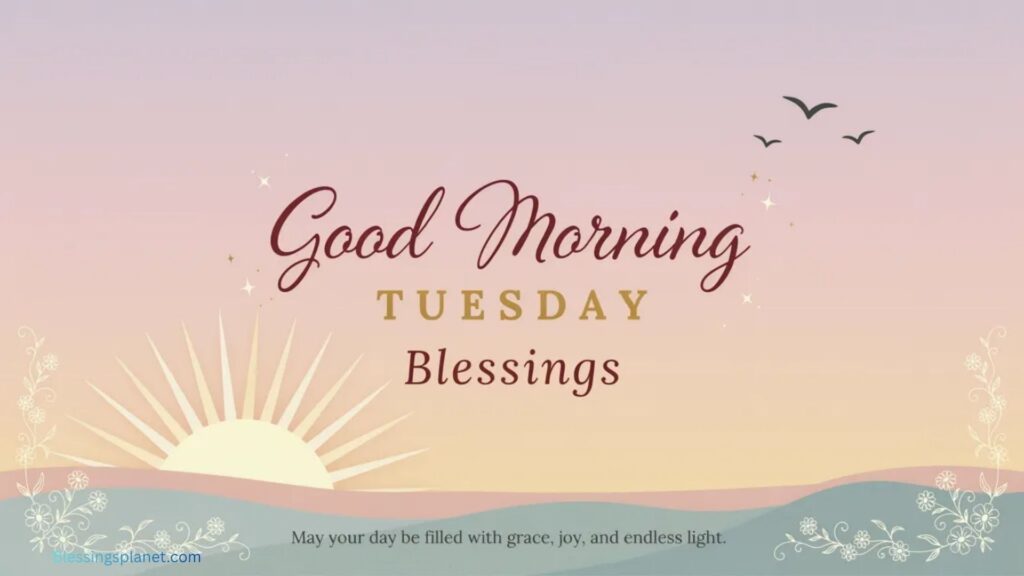 Beautiful Good Morning Tuesday Blessings