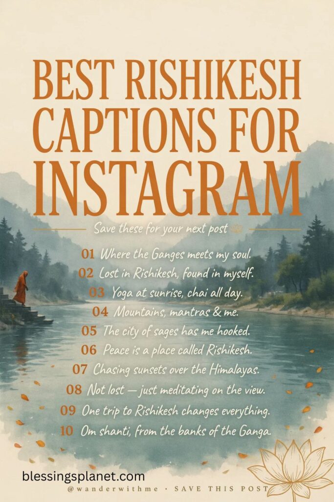 Best Rishikesh Captions for Instagram