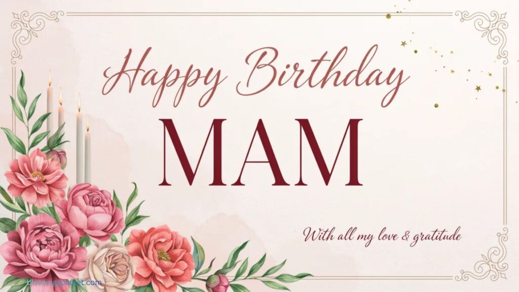 Classic Birthday Wishes For Mam