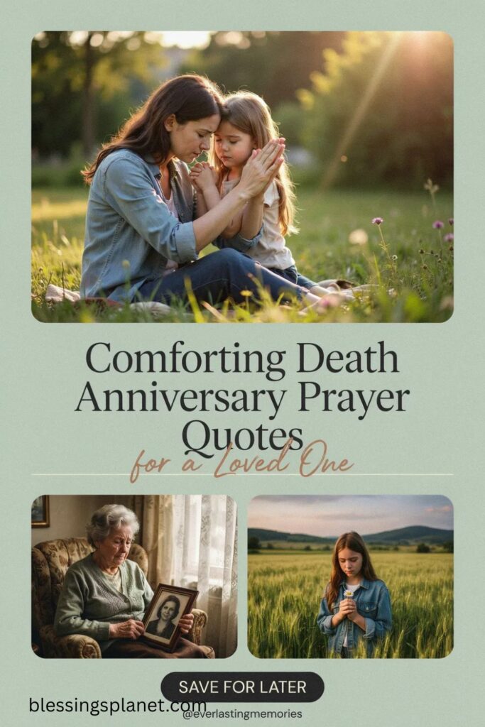 Comforting Death Anniversary Prayer Quotes for a Loved One