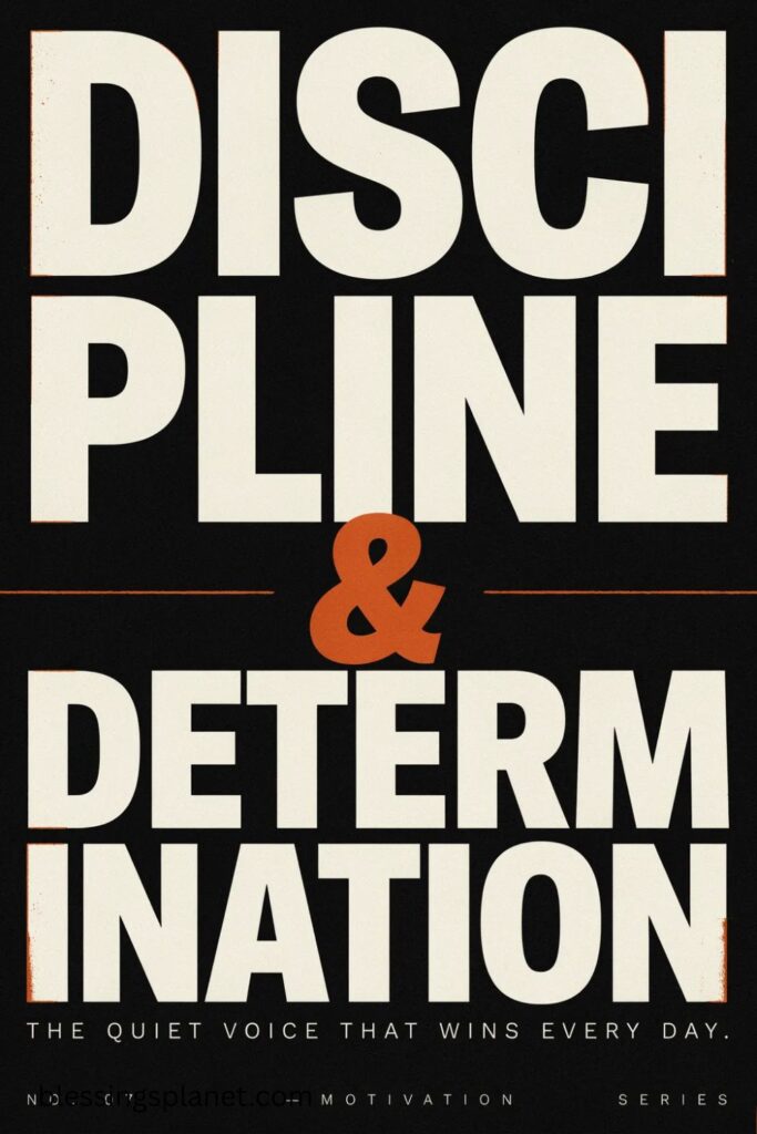 Discipline & Determination Captions