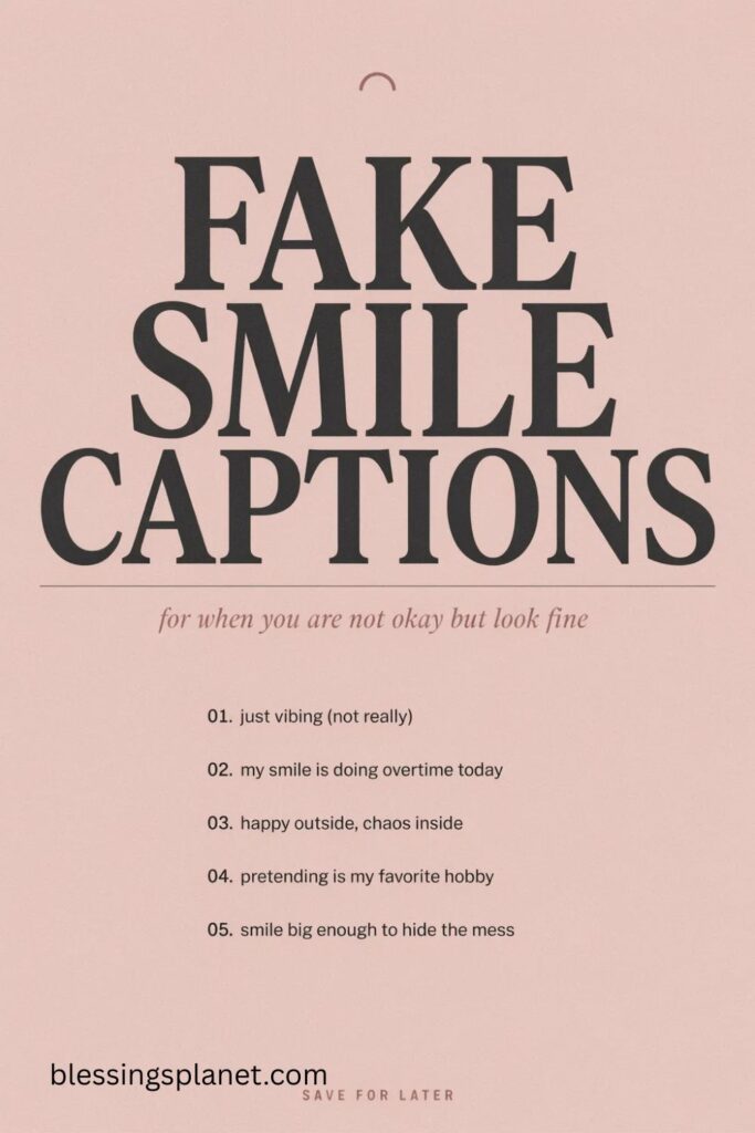 Fake Smile Captions