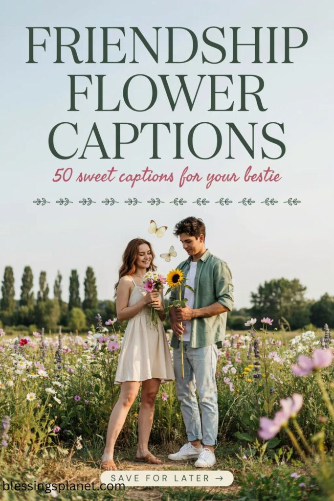 Friendship Flower Captions