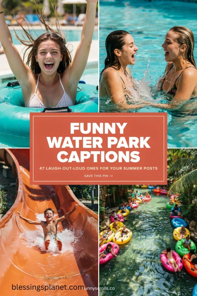 Funny Water Park Captions