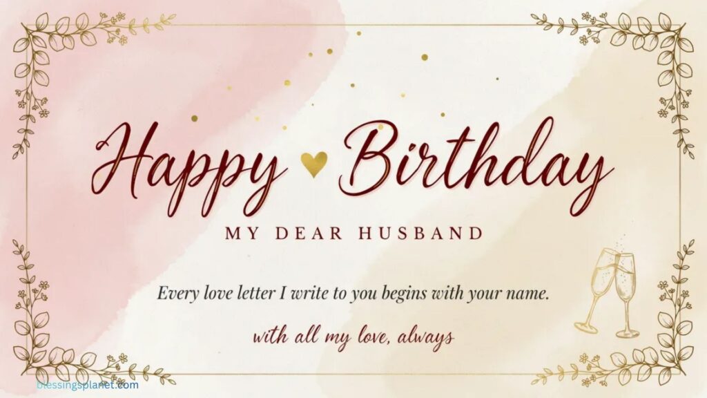 Happy Birthday Wishes for Husband