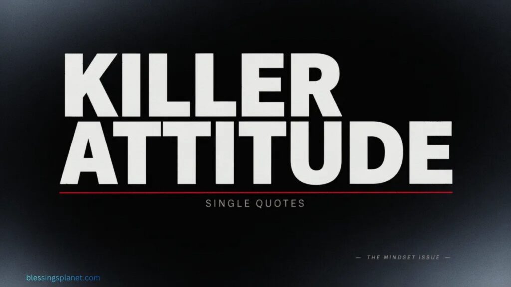 Killer Attitude Single Quotes