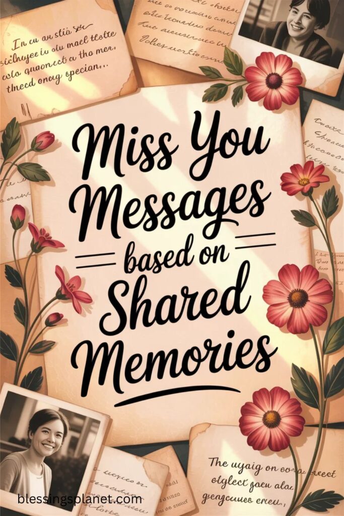 Miss You Messages Based on Shared Memories