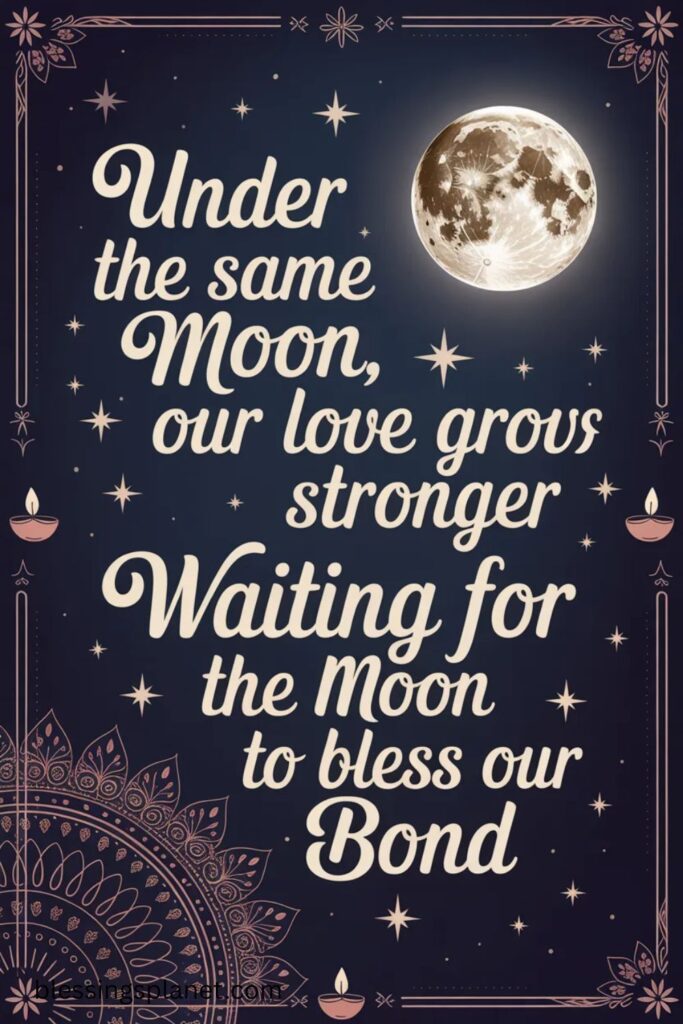 Moon Captions for Karwa Chauth