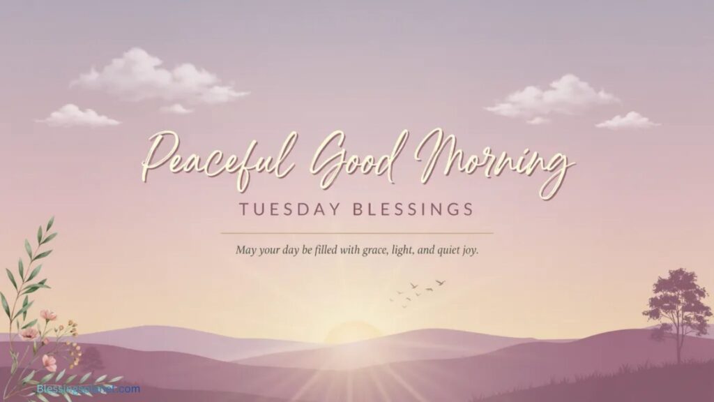 Peaceful Good Morning Tuesday Blessings