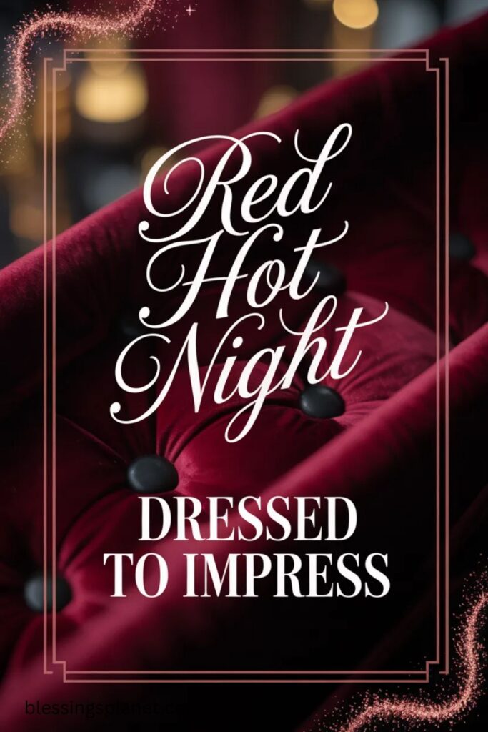 Red Dress Captions for Night Out