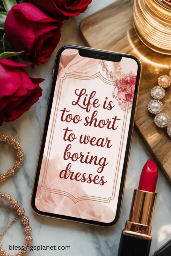 Red Dress Quotes for Instagram
