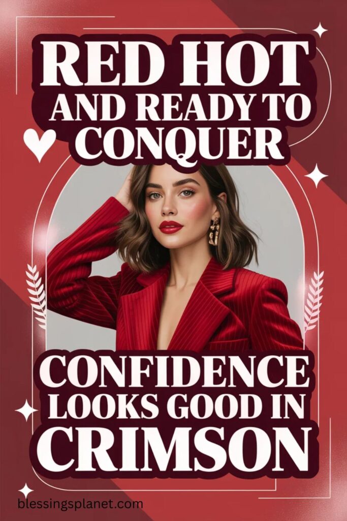 Red Suit Captions for Instagram