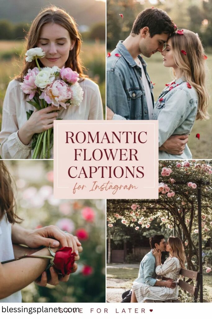 Romantic Flower Captions for Instagram