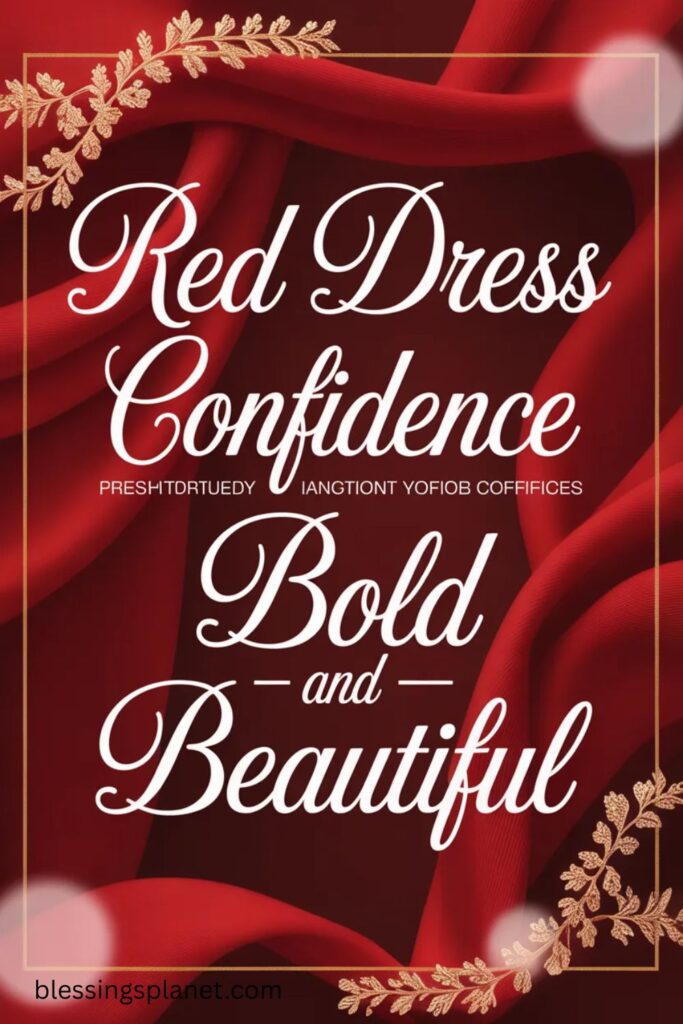 Sexy & Confident Red Dress Captions