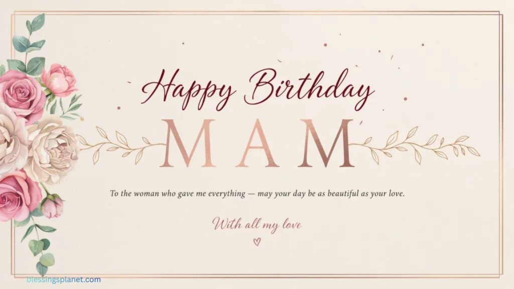 Short Birthday Wishes For Mam