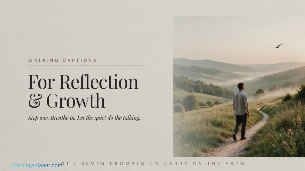 Walking Captions for Reflection & Growth