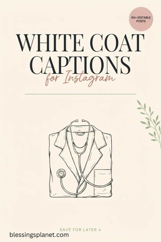 White Coat Captions for Instagram