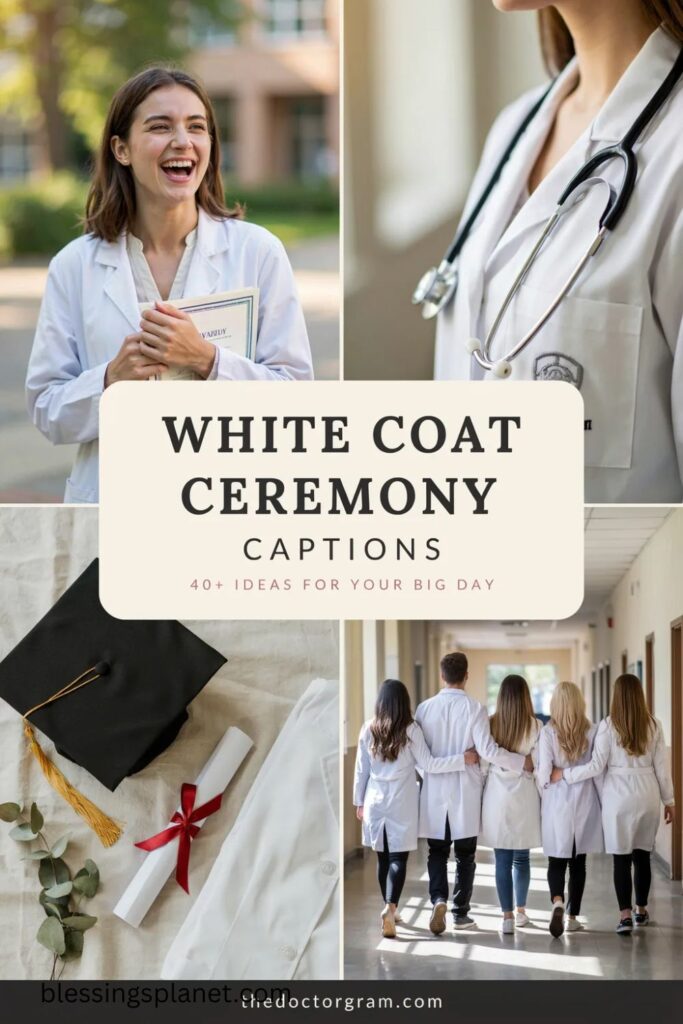 White Coat Ceremony Captions