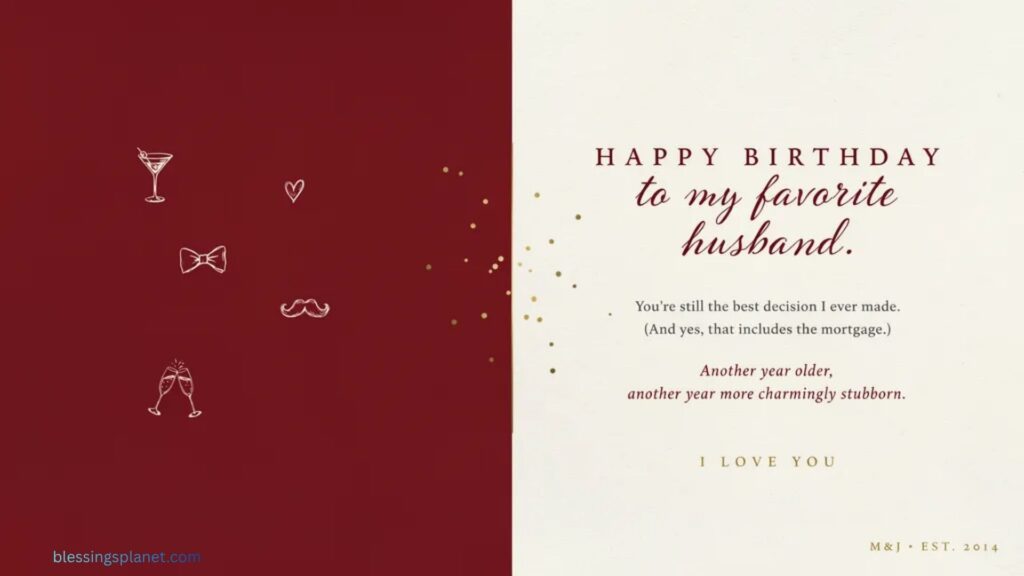 Witty and Romantic Birthday Wishes for Your Husband