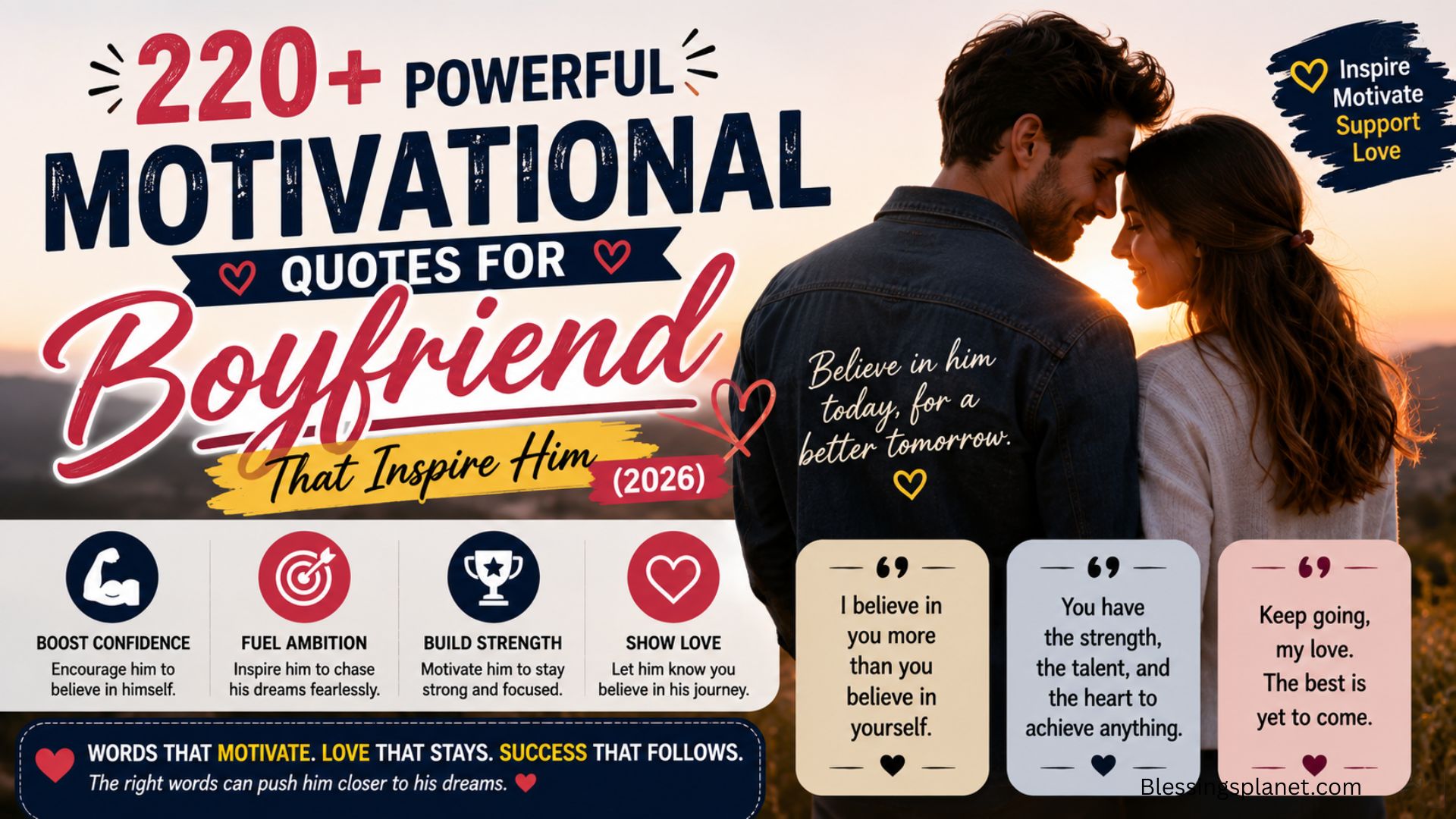 220+ Powerful Motivational Quotes for Boyfriend That Inspire Him (2026)
