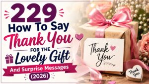 229 How To Say Thank You For The Lovely Gift And Surprise Messages (2026)