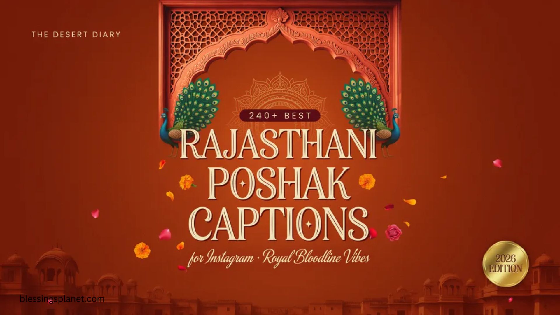 240+ Best Rajasthani Poshak Captions for Instagram Royal Bloodline Vibes In 2026