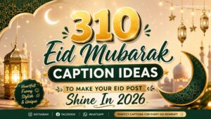 310 Eid Mubarak Caption Ideas to Make Your Eid Post Shine In 2026