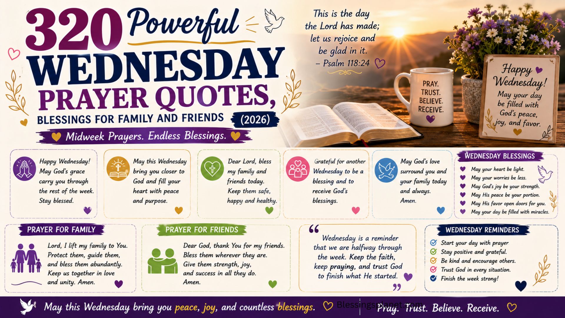 320 Powerful Wednesday Prayer Quotes, Blessings For Family And Friends (2026)