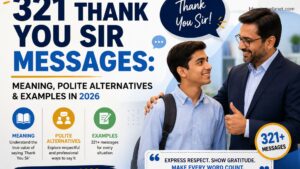 321 Thank You Sir Messages Meaning, Polite Alternatives & Examples In 2026