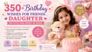 350+ Birthday Wishes For Friends Daughter So Cute And Sweet In 2026