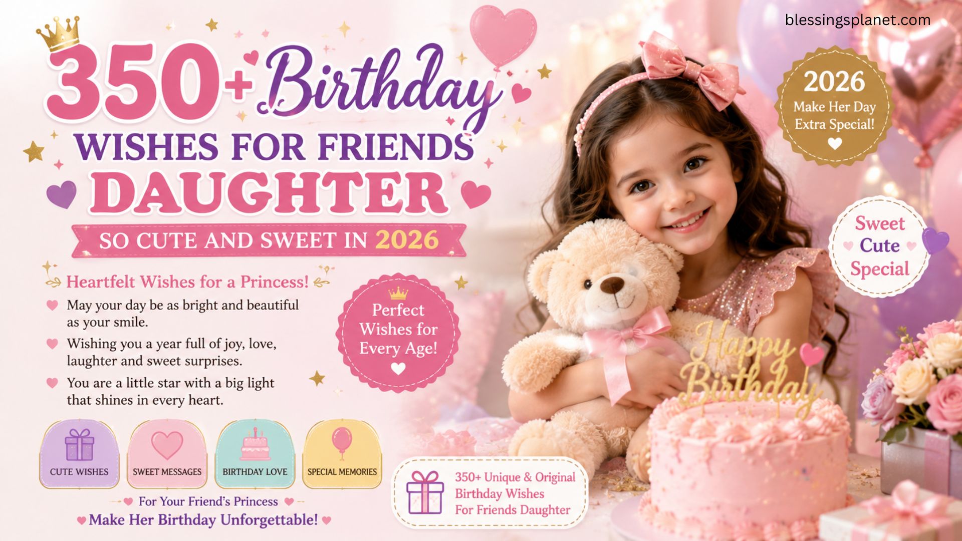 350+ Birthday Wishes For Friends Daughter So Cute And Sweet In 2026