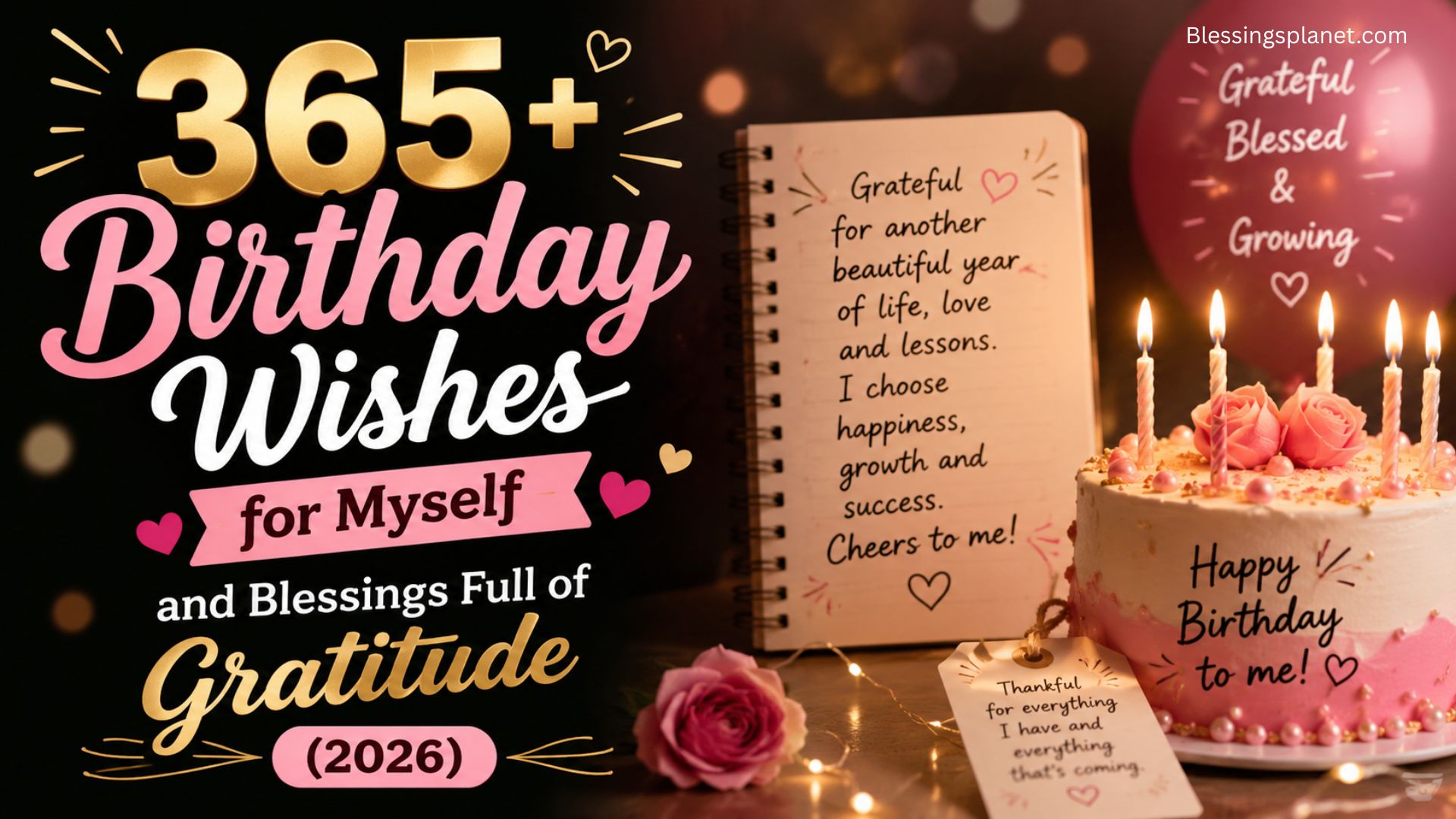 365+ Birthday Wishes for Myself and Blessings Full of Gratitude (2026)