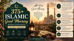375+ Islamic Good Morning Messages, Duas & Quotes for Daily Blessings