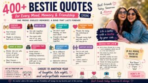 400+ Bestie Quotes for Every Mood, Memory & Friendship (2026)