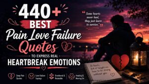 440+ Best Pain Love Failure Quotes to Express Real Heartbreak Emotions