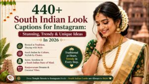 440+ South Indian Look Captions for Instagram Stunning, Trendy & Unique Ideas In 2026