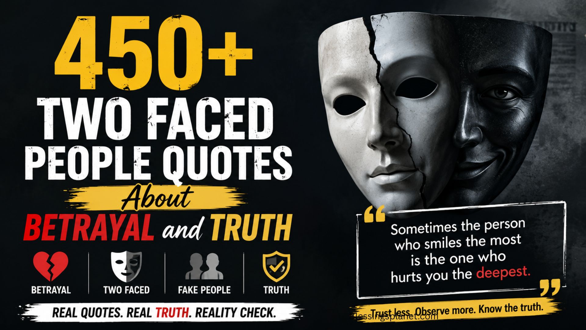 450+ Two Faced People Quotes About Betrayal and Truth