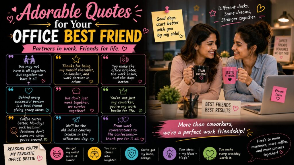 Adorable Quotes for Your Office Best Friend