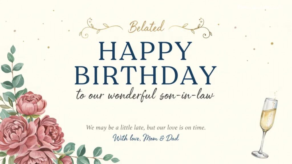 Belated Birthday Wishes for Son-in-Law