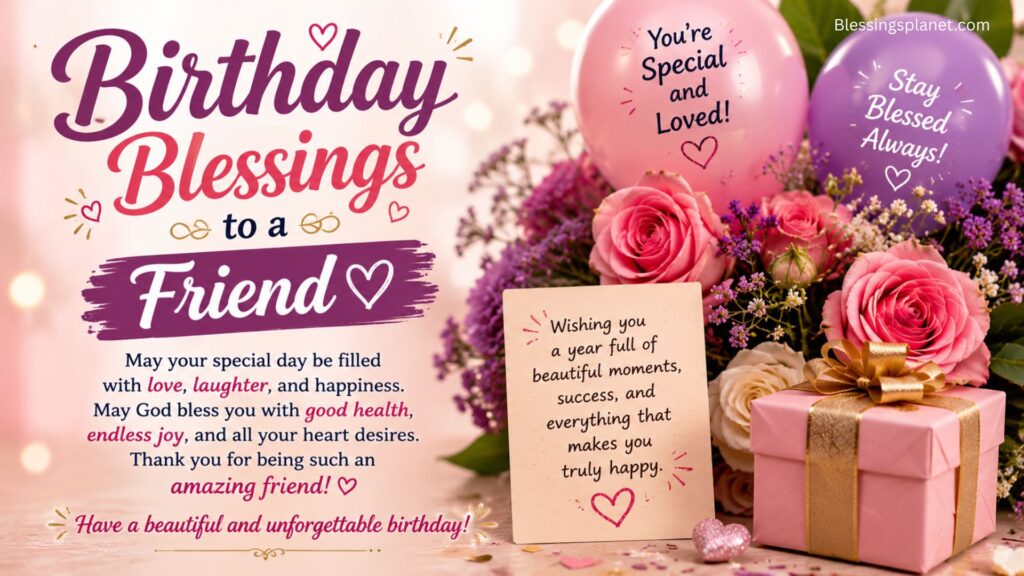 Birthday Blessings to a Friend 💐