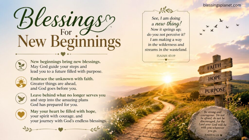Blessings For New Beginnings