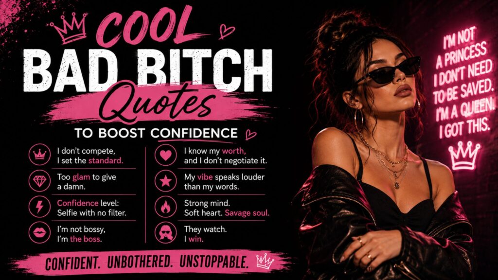 Cool Bad Bitch Quotes to Boost Confidence