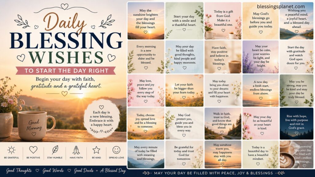 Daily Blessing Wishes to Start the Day Right